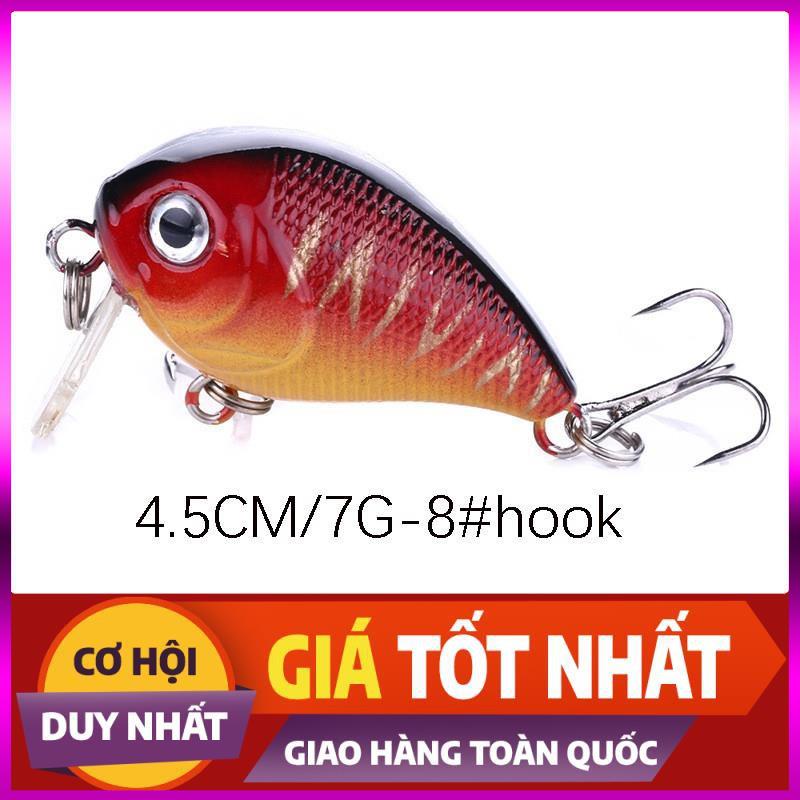 [Xả Kho 3 Ngày] Cá Voi Lưng Gù Siêu Nhạy Cá Dài 4,5cm nặng 7gam Siêu Nhạy Cá lóc, cá chuối, cá chim, cá rô, trắm, thiểu