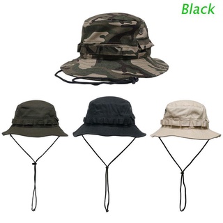 Mũ bonnie vành rộng chống gió che nắng có dây đeo cằm nhanh khô thoáng khí gấp gọn được cho nam nữ