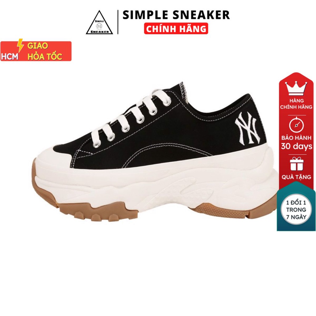 Giày MLB Chunky High Low🔴Hàng Chính Hãng🔴 Giày Sneaker MLB Chunky High Cổ Thấp Chuẩn Auth Đế Cao 6cm- Simple Sneaker