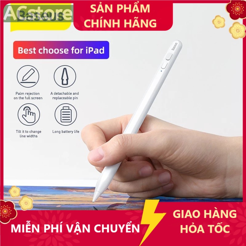 Bút cảm ứng Baseus Pen Tablet Phụ kiện cho 2020 2019 2018 Bút cảm ứng thông minh cho Air 3 4 Mini 5