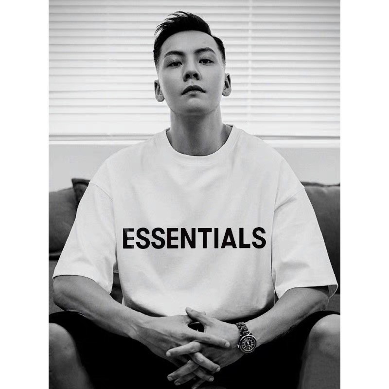 Áo thun tay lỡ ESSENTIALS , áo thun cotton nam nữ unisex, TimawWy | BigBuy360 - bigbuy360.vn