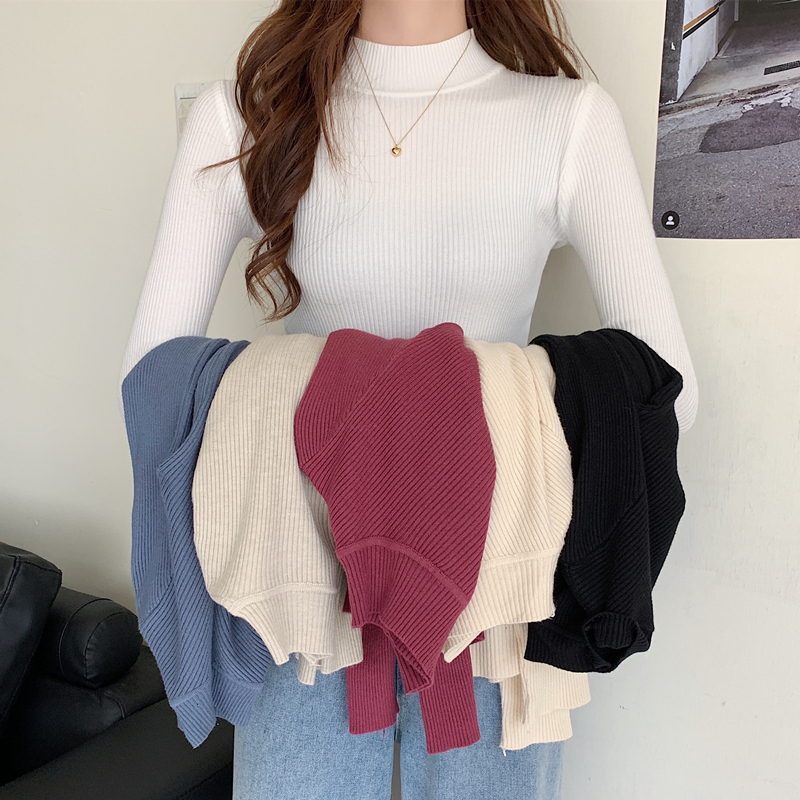Áo sweater nữ cổ cao 11 màu sắc 3CM