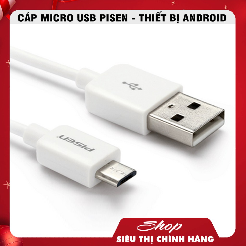 Cáp Pisen Micro USB - Chính Hãng Patech Phân Phối