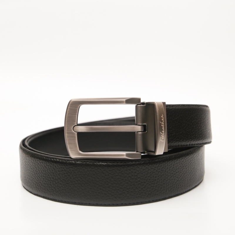 Thắt Lưng nam, Dây Nịt da bò pullup khóa lỗ xỏ kim xoay 360 FTT LEATHER