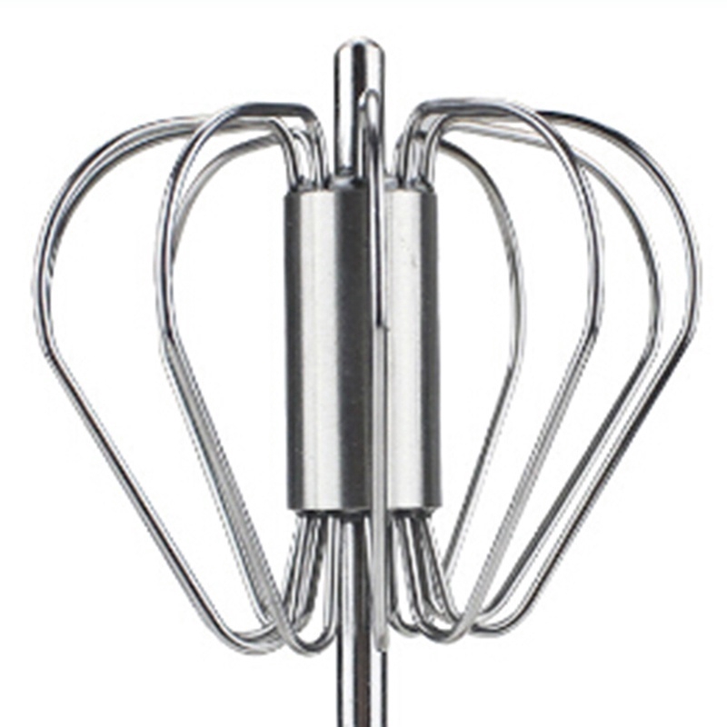 Eggbeater Hand Pressure Egg Mixer Egg Stiring Tool (Size: 30 cm, Color: Silver)