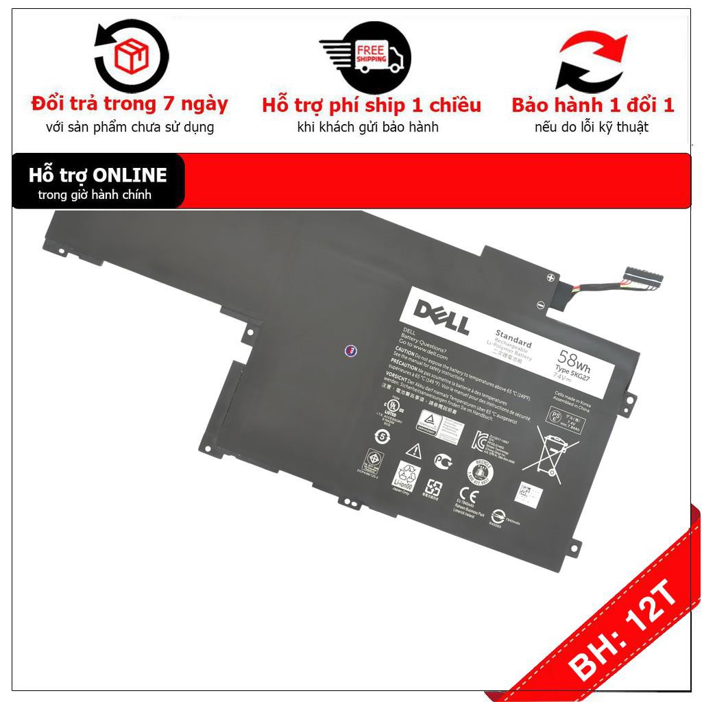 [BH12TH] Pin Laptop Dell  Inspiron 7437,14 7437,14 7000 7437 Mã Pin 5KG27 Loại 58Wh Có Video Thực Tế - Hàng Mới 100%