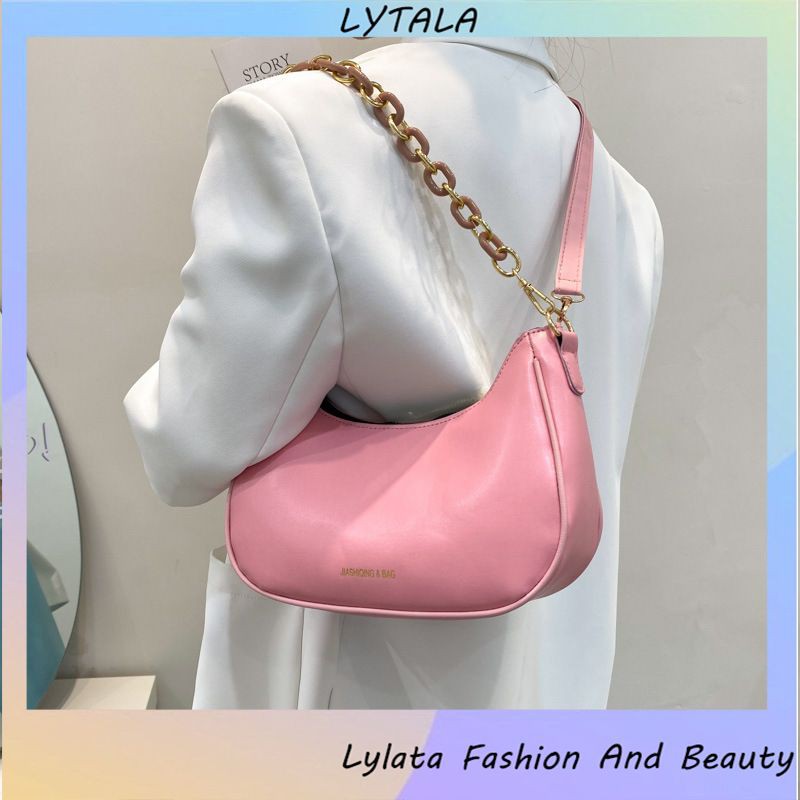 Túi Xách Nữ Túi Đeo Chéo Kẹp Nách Cao Cấp, Phối Dây Xích Hiện Đại - BAG27