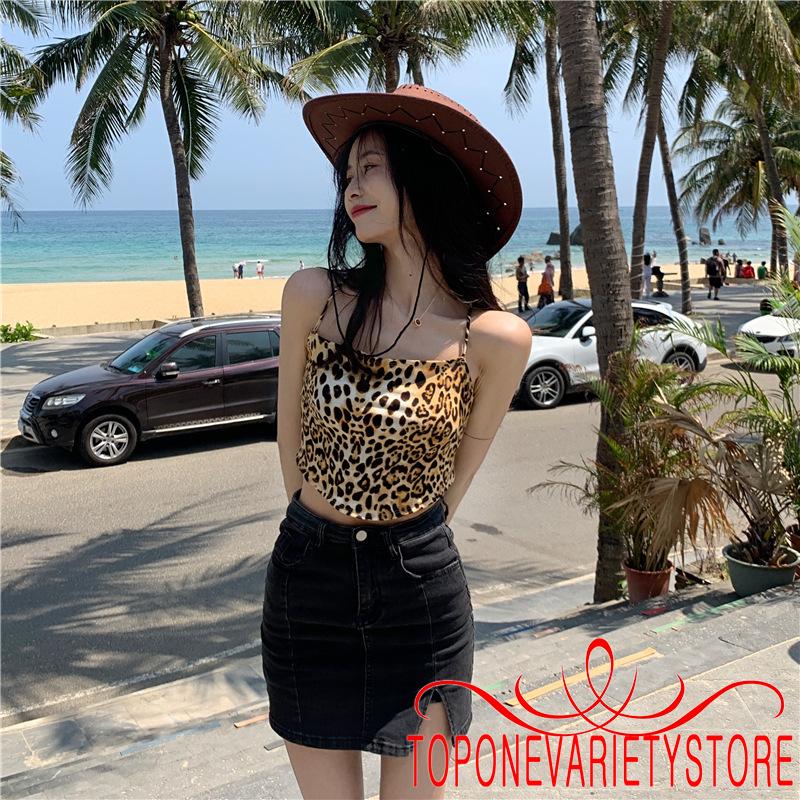 Áo Hai Dây Hở Lưng Họa Tiết Da Báo Thời Trang Nữ | BigBuy360 - bigbuy360.vn