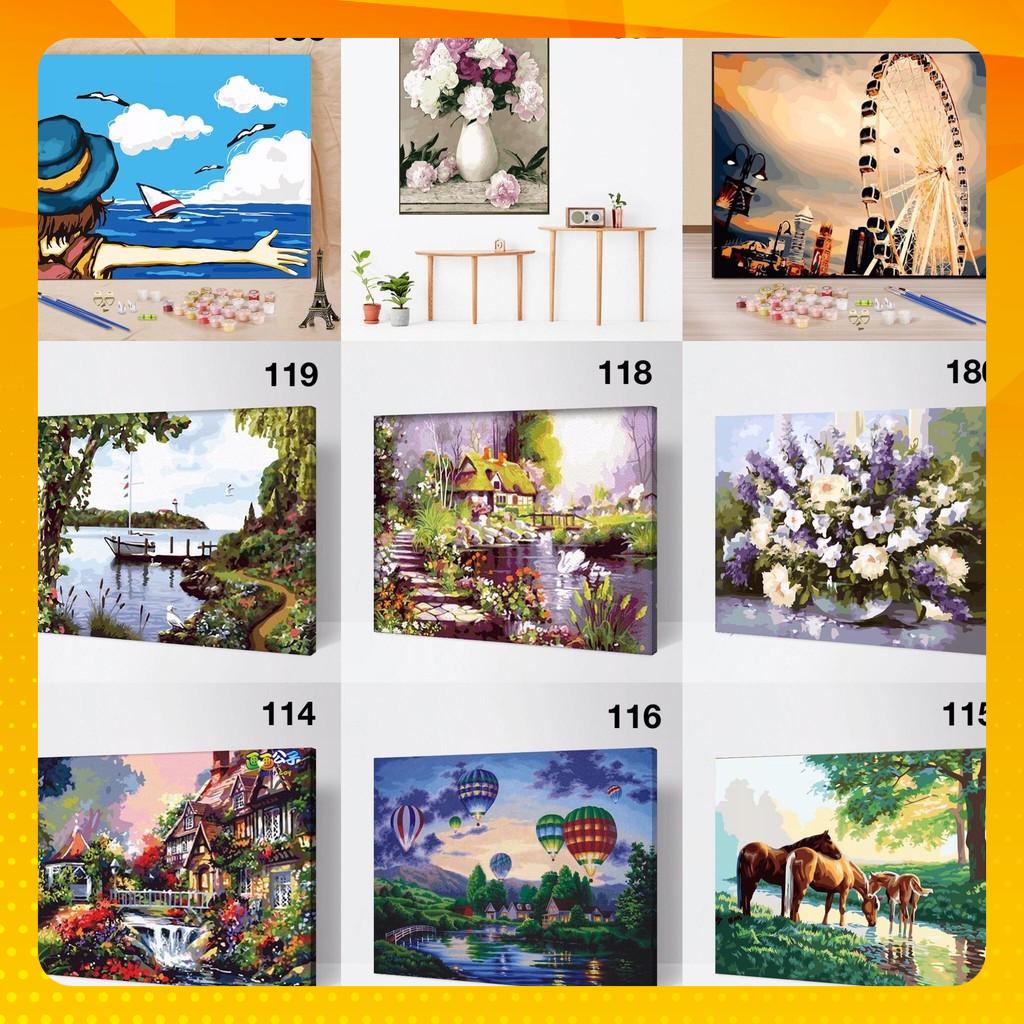 [ORDER] TRANH sơn dầu số hóa tự tô đã căng khung DIY size 40x50 các mẫu hot nhất đẹp nhất