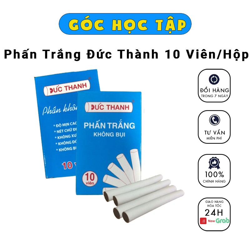 Phấn trắng Đức Thành 10 viên/hộp - Shop Góc Học Tập