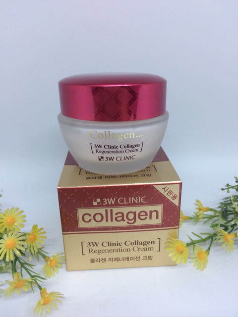 Kem dưỡng trắng da chống lão hóa 3W Clinic Collagen Regeneration Cream