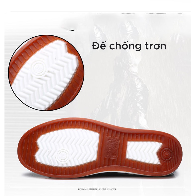 Giày lười nam DOL Đi Mưa chống nước và không nhàu phong cách giày nam đẹp công sở, dạo phố cá tính | BigBuy360 - bigbuy360.vn