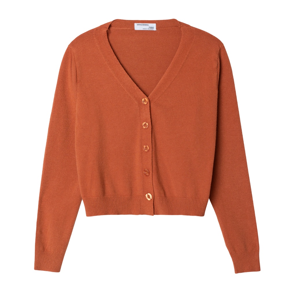 Áo Cardigan Len Croptop Nữ, Dáng Lửng Cổ V MIRABOZZI Thiết Kế Trẻ Trung, Chất Liệu Thoáng Mát, Đường May Tỉ Mỉ MCAR002