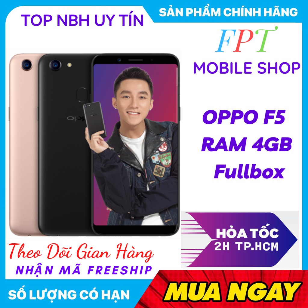 Điện Thoại OPPO F5 2 sim Ram 4Gb/32Gb CHÍNH HÃNG Giá Rẻ  ĐỦ MÀU_BẢO HÀNH 12 THÁNG_SHIP TOÀN QUỐC