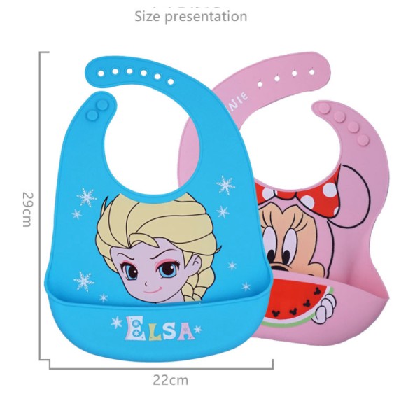 Yếm ăn silicone Disney