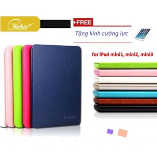 Bao da kaku ipad mini 1/2/3 kèm kính cường lực