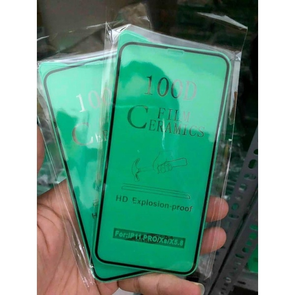 Cường lực iphone Dẻo 100D Full màn - Cường lực Dẻo 100D Chống Mẻ Vỡ Viền 6G/6Plus/7G/7plus/8plus/X/Xsmax/Xr/12/12promax