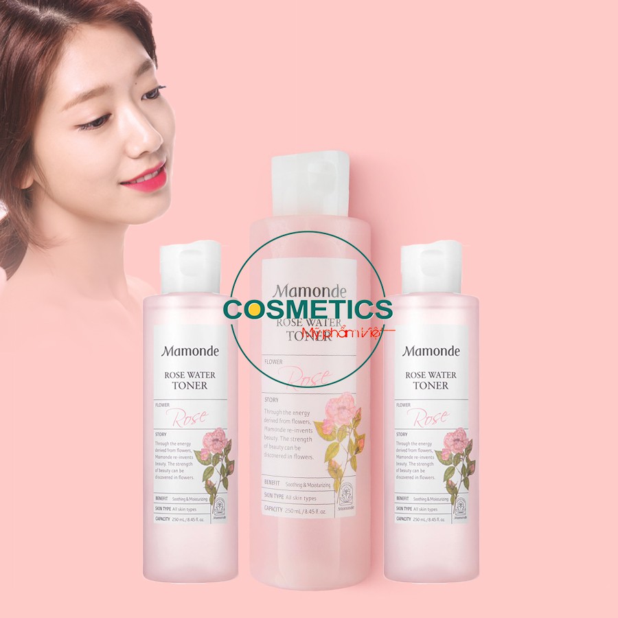 Nước hoa hồng cung cấp độ ẩm cho da mặt Mamonde Rose Water Toner 250ml | BigBuy360 - bigbuy360.vn