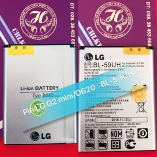 Pin lg bl - 59uh của máy g2 mini / d620 zin tm - mới 100%. cửa hàng lkđt trần huỳnh - 581anguyễn kiệm,phường 9,phú nhuận