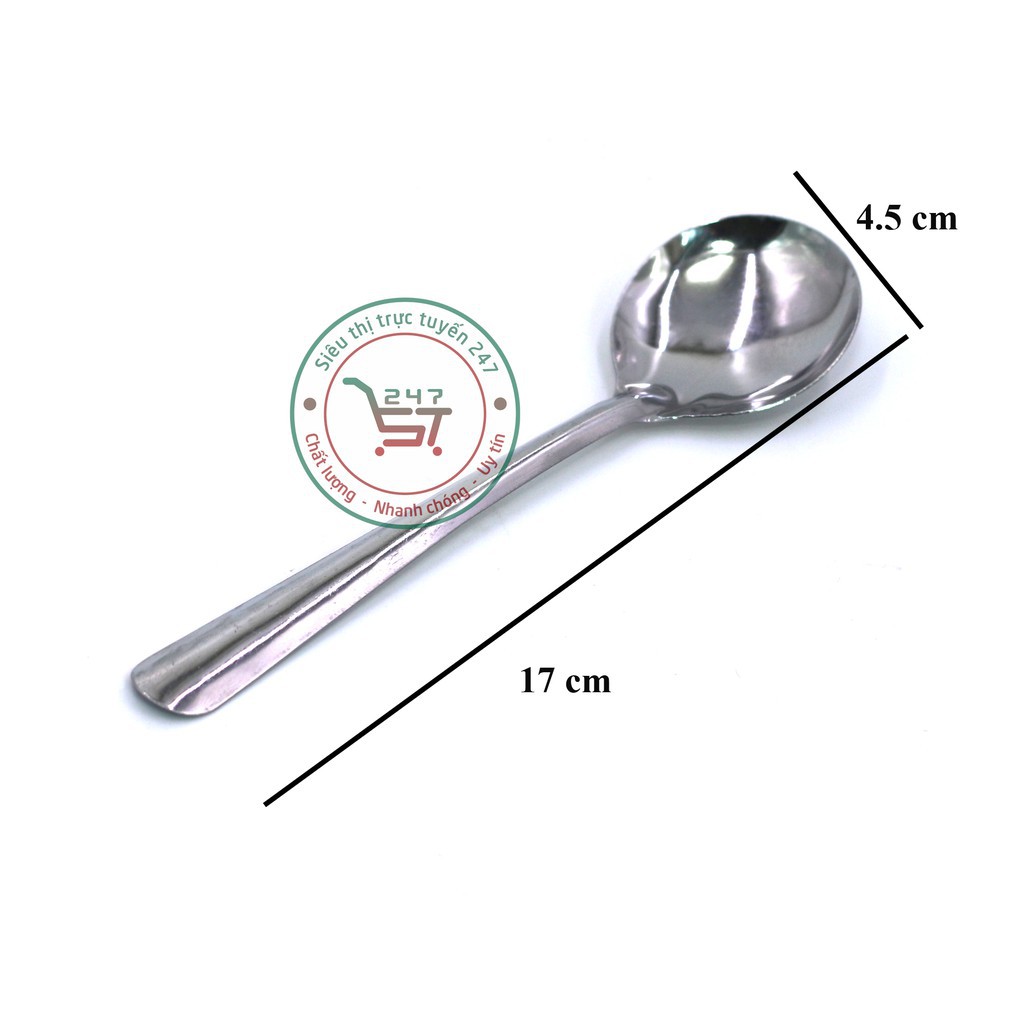 Muỗng súp inox dày bền đẹp sáng bóng