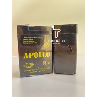 ✨ Bình ắc quy khô APOLLO 6V-4AH ( MẪU MỚI MÀU TRẮNG )