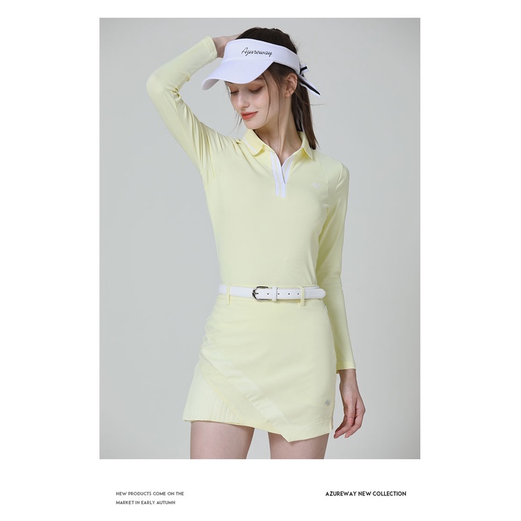 Áo Thun Thể Thao Đánh Golf Dài Tay Cổ V Nhanh Khô Thời Trang Mùa Thu Dành Cho Nữ IWH0