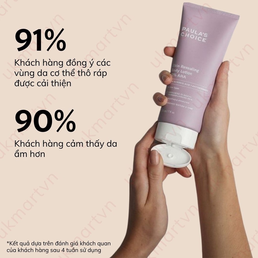 Kem Dưỡng Thể Làm Sáng Da Chứa 10% AHA Paula's Choice Skin Revealing Body Lotion 10% AHA 210ml 5900