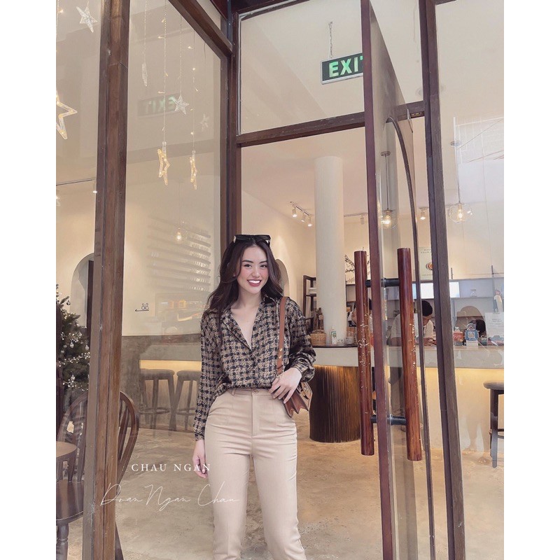 Áo sơ mi hoạ tiết 2 màu
