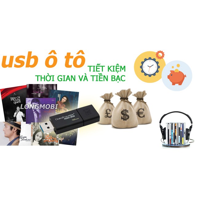 USB NGHE NHẠC TRÊN Ô TÔ