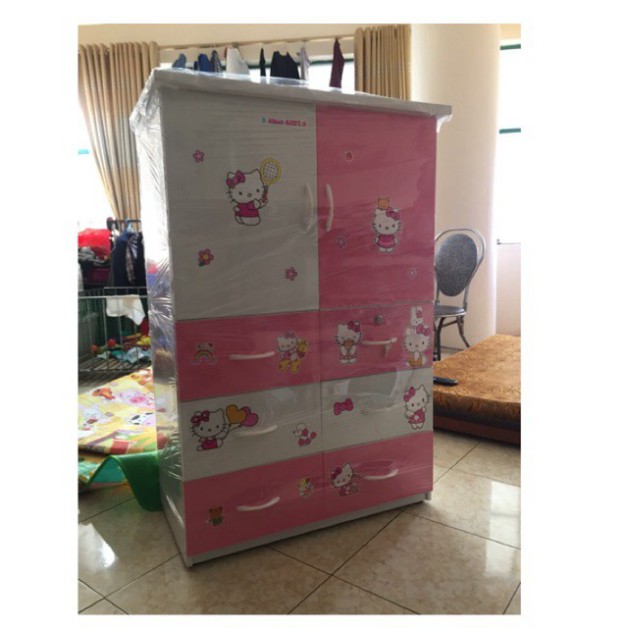 Tủ nhựa quần áo cho trẻ em Hà Nội K-FAMI, tủ nhựa Đài Loan cao cấp 5 NGĂN KÉO, bền, đẹp 0.85 x 0.4 x 1.25 (m) QATE5K1C