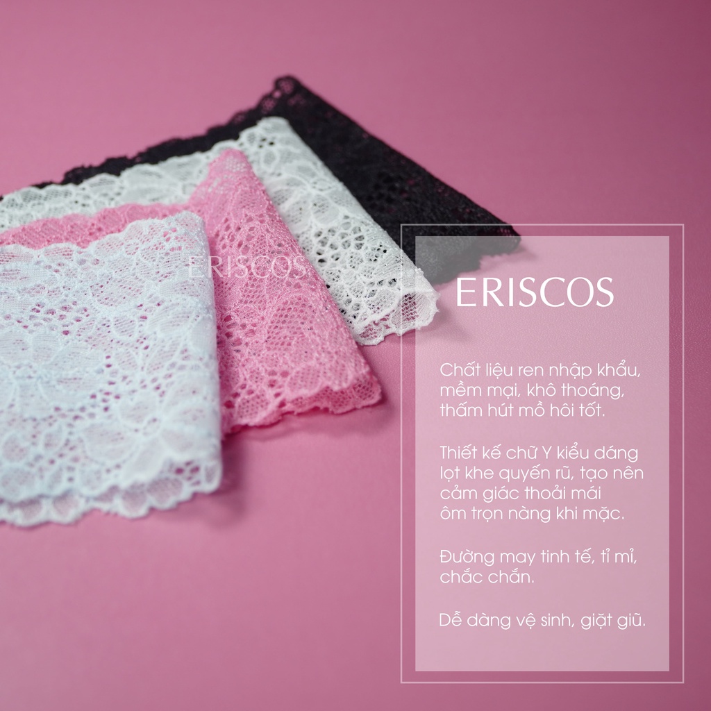 Quần lót ren sexy kiểu chữ Y quần lót nữ gợi cảm, mỏng nhẹ, thoải mái Eriscos MEY001 | BigBuy360 - bigbuy360.vn