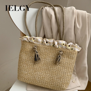 Túi cói nữ IELGY cỡ lớn kiểu dáng đơn giản thời trang