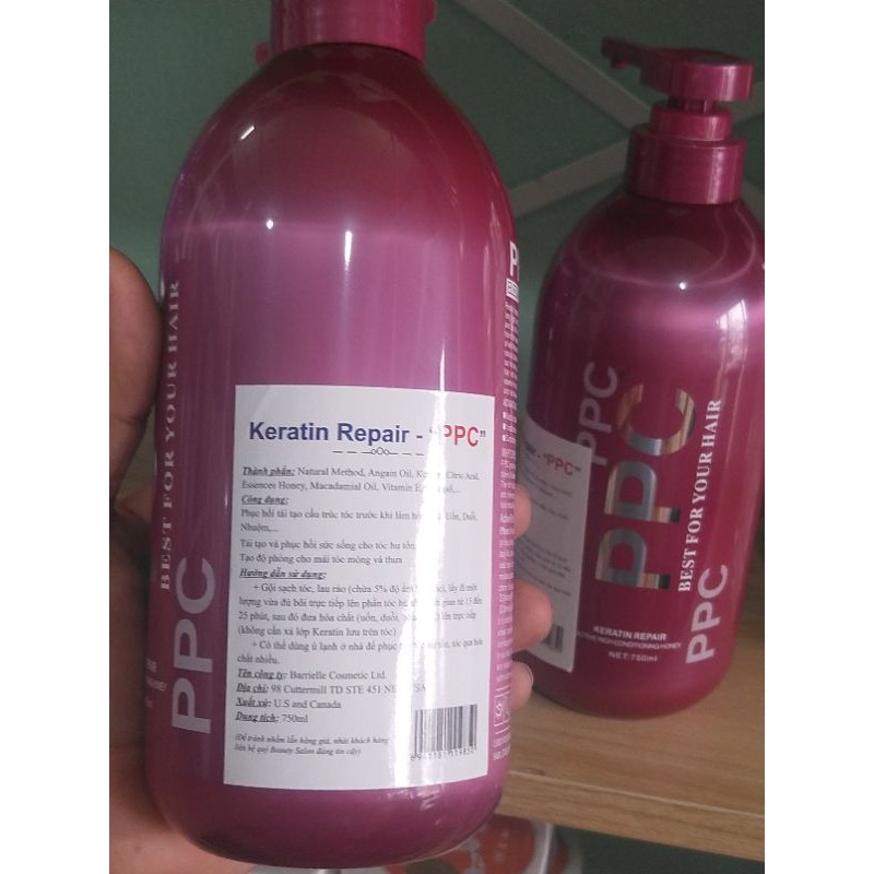 Hấp phục hồi tóc hư tổn Keratin PPC Repair - 750ml | BigBuy360 - bigbuy360.vn