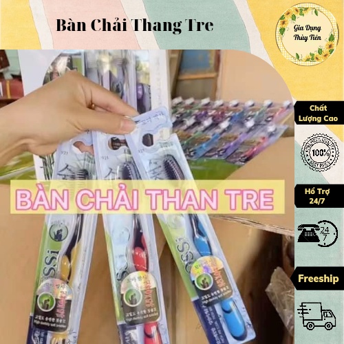 Combo 10 bàn chải đánh răng than tre hoạt tính hàn quốc