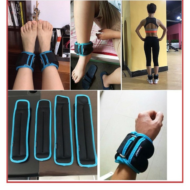 Tạ đeo chân tay phiên bản 3.0 Aibeijian® - Chất liệu bi thép không gỉ, vải thun lạnh co giãn 4 chiều - Bảo hành 6 tháng