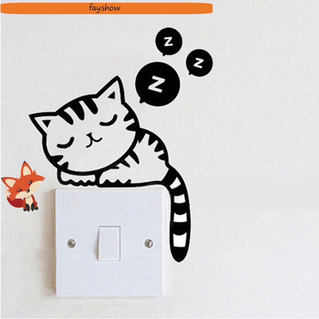 Giấy Dán Tường Hình Gấu Trúc Xinh Xắn Trang Trí Công Tắc