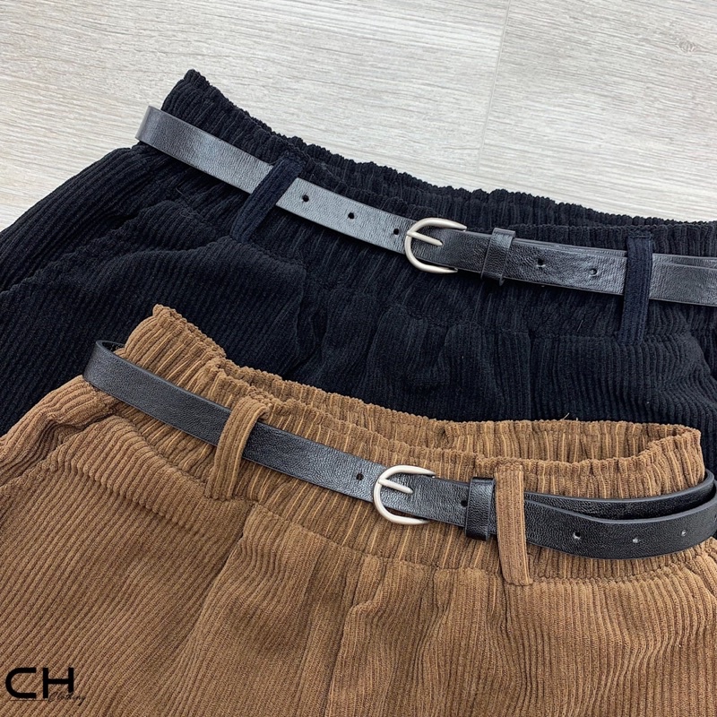  BÁN SỈ QUẦN SHORT NHUNG KÈM ĐAI 2 MÀU CHO NỮ | BigBuy360 - bigbuy360.vn