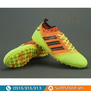 Giày Đá Banh Messi Nemeziz Vàng Cam Cổ Cao - Giày Đá Bóng Cao Cấp (Đã Khâu Mũi)