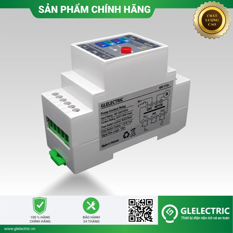 Rơ le phao điện an toàn cao cấp, báo mức nước, chống mất nước vào máy bơm