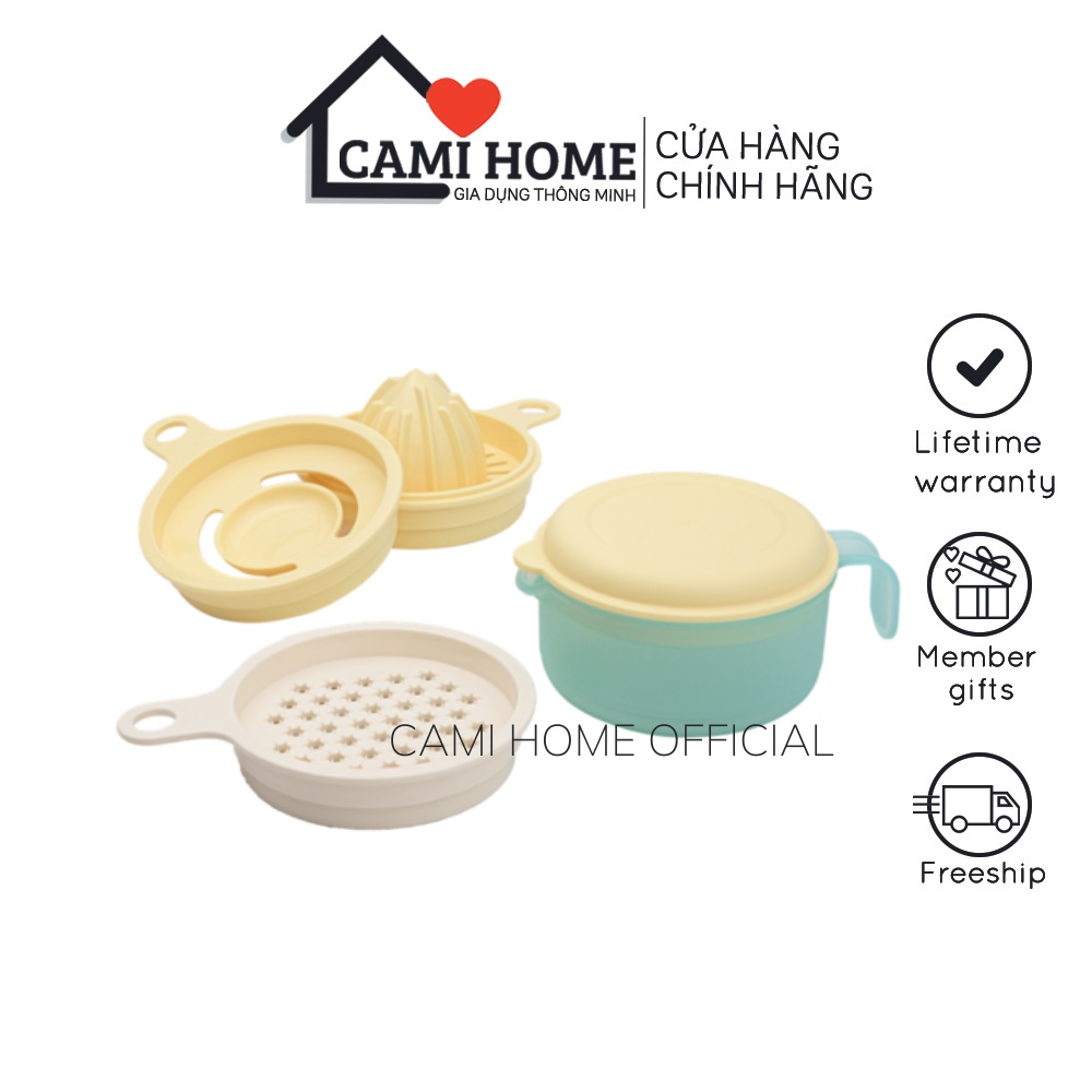 Bộ dụng cụ nhà bếp đa năng ép Cooks Maid chính hãng Tupperware ép trái cây tách trứng bảo hành trọn đời