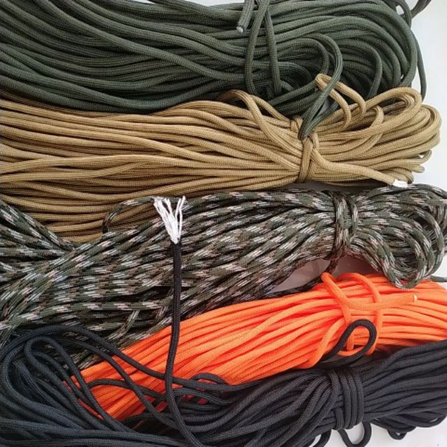 3/5/9met Dây paracord tốt 4mm 9lõi đan vòng,dây cứu hộ