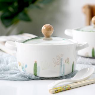 Tô Sứ Có Nắp Đậy Phong Cách Bắc Âu