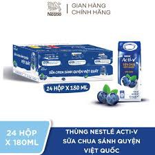 Thùng 24 hộp Nestlé Acti-V Sữa Chua Sánh Quyện 180ml (tặng kèm 3 hộp khi mua 1 thùng)