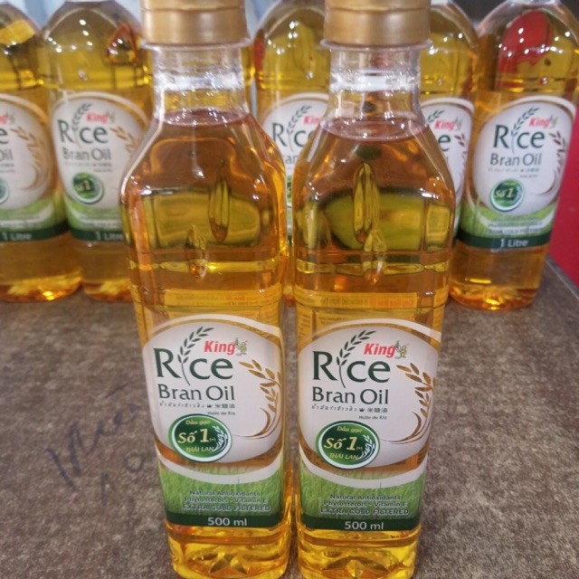 Dầu cám gạo King Rice bran oil chai 500ml