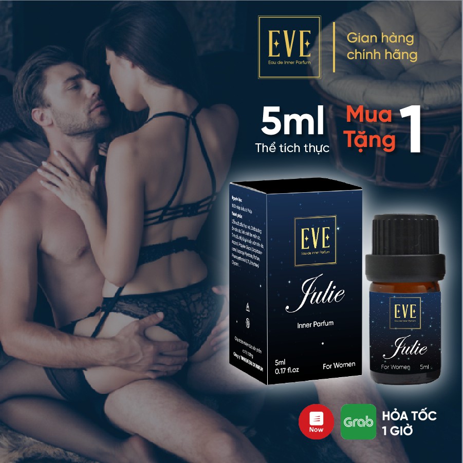 Nước Hoa Cô Bé Bím JULIE 5ml Lưu Hương Thơm Lâu - Nước Hoa Vùng Kín Nữ Chính Hãng EVE Eau de Inner Parfum (Có che tên) | Thế Giới Skin Care