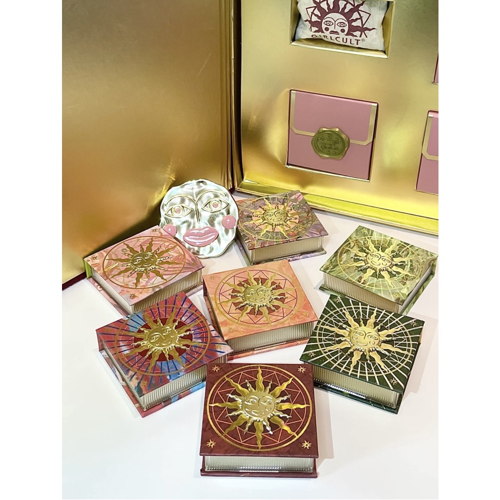 Bảng Phấn Má Hồng Girlcult Emotional Tạo Khối Bắt Sáng Không Dễ Nhòe fuwa Mochi Màu Đào / Xanh Dương / Đỏ / Cam