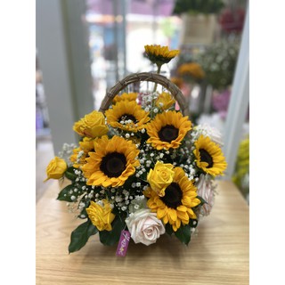 Giỏ hoa tươi chúc mừng người thân bạn bè hoa mừng khai trương sinh nhật tân gia tốt nghiệp