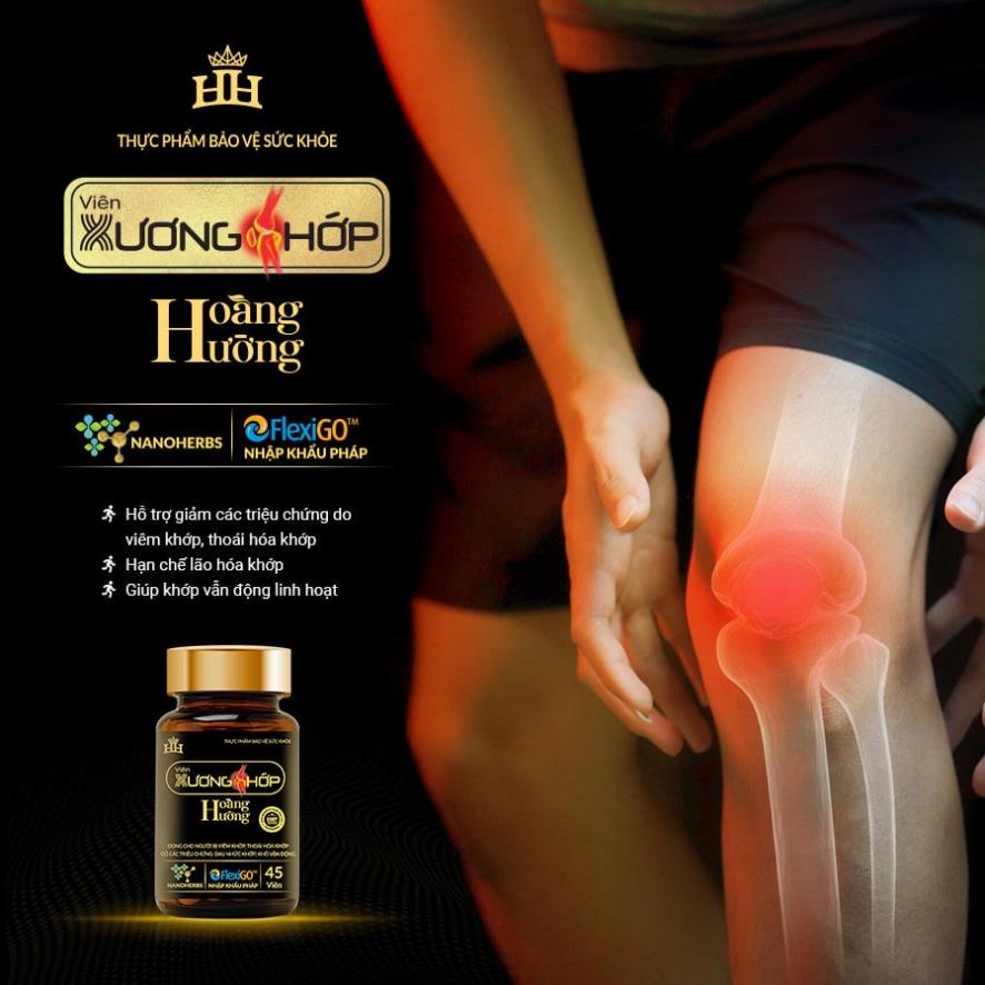 1 Lọ Viên Xương Khớp Hoàng Hường Hỗ Trợ Giảm Các Triệu Chứng Gây Đau Nhức Xương Khớp