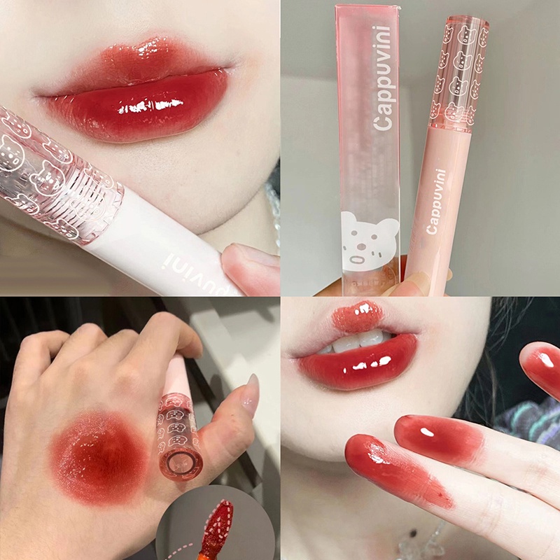 ⚜️Son Bóng Cappuvini Dưỡng Ẩm Chống Thấm Nước Không Dính Màu Sắc Tươi Tắn Bong Son bóng