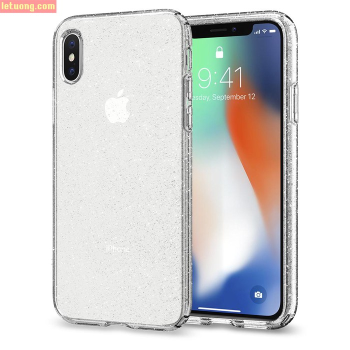 Ốp lưng iPhone X / iPhone Xs Spigen Liquid Crystal Glitter kim tuyến ( USA)